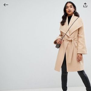 Lipsy Long NY style Trench Coat - Beige